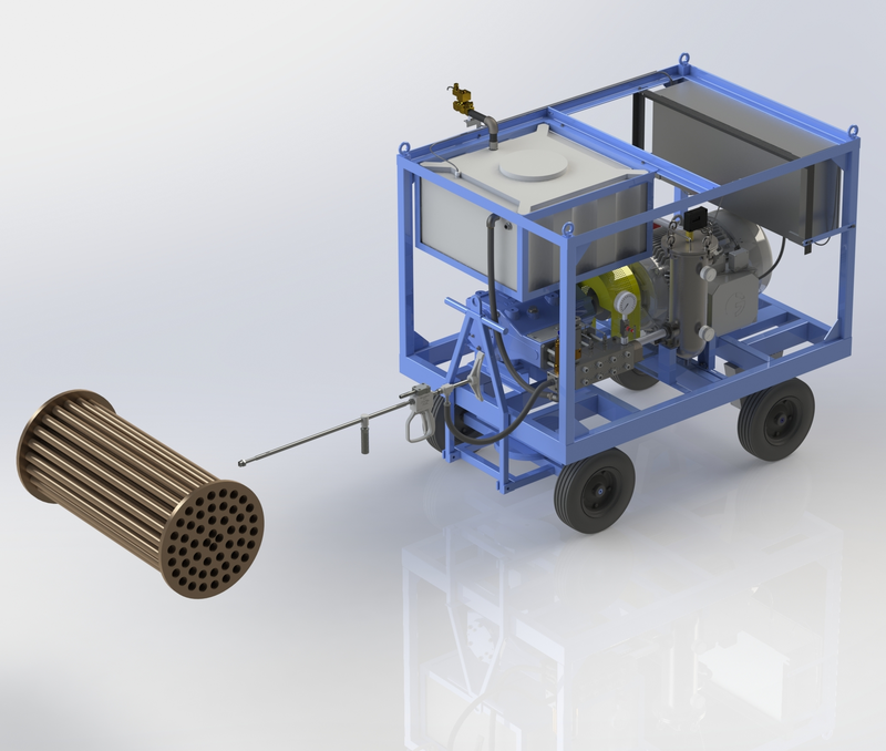 High Pressure Hydro Blast Machine _ External Cleaning Application